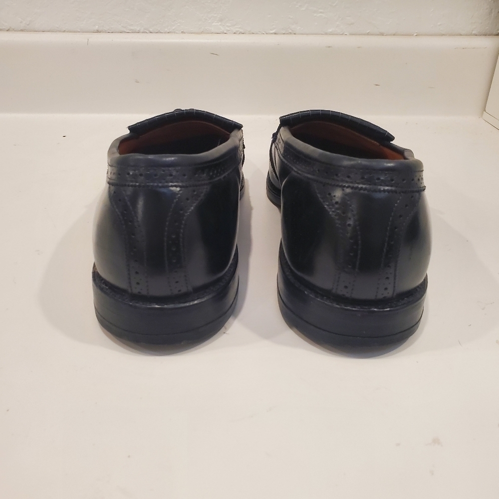 Allen Edmonds Bridgeton Kiltie & Tassel Black Slip On Loafer Mens 11.5 D - Picture 5 of 11